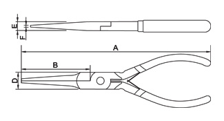 Long Needle Nose Mini Plier